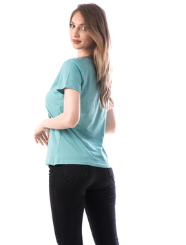 Tricou Dama Bumbac Cookies Vernil