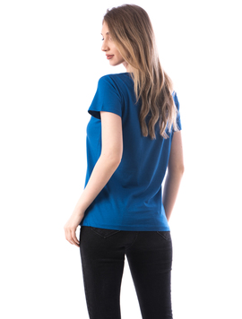 Tricou Dama Bumbac Cookies Albastru