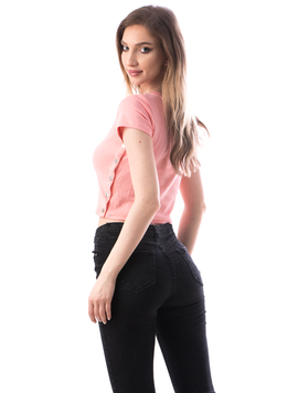Tricou Dama Bumbac Capsy Roz