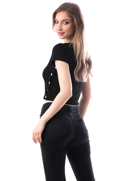 Tricou Dama Bumbac Capsy Negru