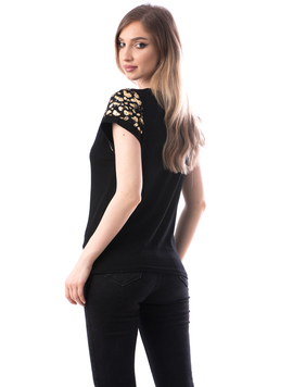 Tricou Dama Bumbac Paradise Negru