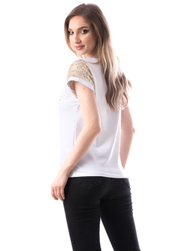 Tricou Dama Bumbac Paradise Alb