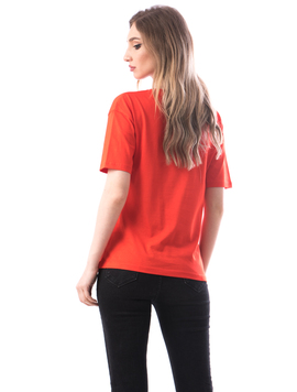 Tricou Dama Bumbac Pringy Rosu