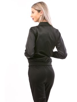 Bomber Jacket Dama ColorCactus Negru Roz Si Bleu