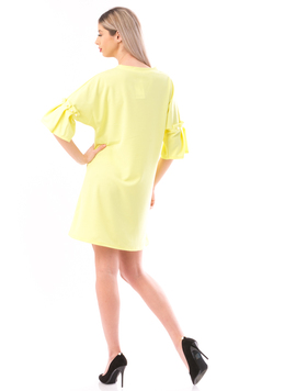 Rochie Dama ColorfullPearl Galben Lamaie