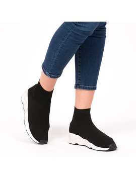 Sneakers Dama SockShoe Negru