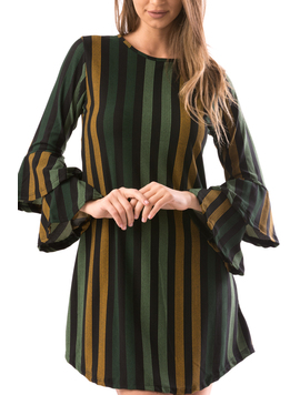 Rochie Dama NewIntow Negru Verde