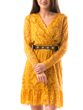 Rochie Dama OptyBlur Mustar