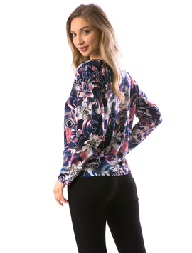 Bluza Dama CarryFlowers30 Bleumarin Si Grena