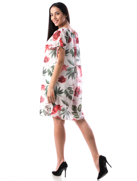 Rochie Dama MyFinny50 Alb