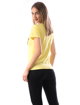 Tricou Dama Addicted566 Galben
