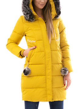 Geaca Dama VerticalWarmth Galben