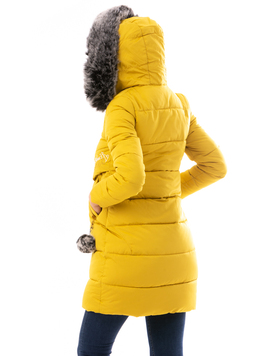 Geaca Dama VerticalWarmth Galben