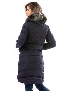 Geaca Dama LongLittleAztec Bleumarin