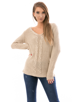 Pulover Dama WarmLine Crem