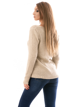 Pulover Dama WarmLine Crem