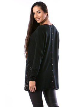 Pulover Dama DwnTy12 Negru