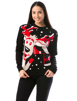Pulover Dama AlmostXmas18 Negru
