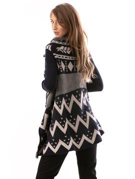 Cardigan Dama FocusSquares Bleumarin