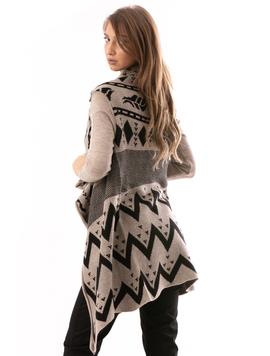 Cardigan Dama FocusSquares bej