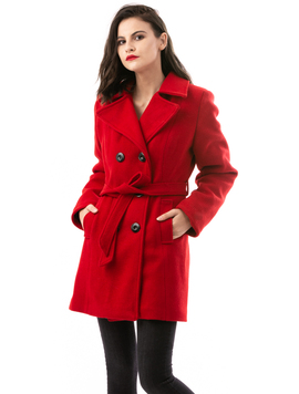 Palton Dama GettingWarmer Rosu