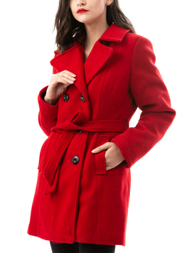 Palton Dama GettingWarmer Rosu