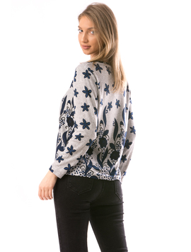 Bluza Dama CollarV10 Gri
