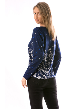 Bluza Dama CollarSimple21 Bleumarin