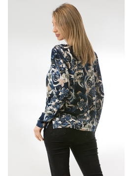 Bluza Dama CollarSimple44 Bleumarin