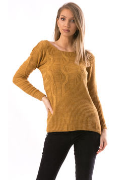 Pulover Dama Huffy90 Mustar