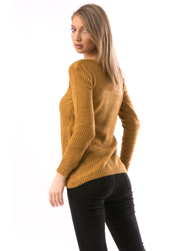 Pulover Dama Huffy90 Mustar