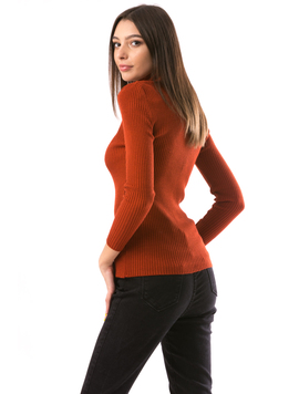 Pulover Dama Asty10 Caramiziu