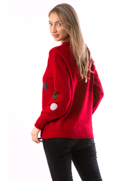 Pulover Dama NettysTw12 Rosu