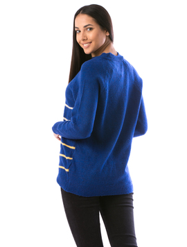 Pulover Dama QuennyOne14 Albastru