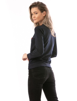 Bluza Dama LooseYourself Bleumarin Gri Si Argintiu