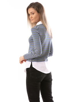 Bluza Dama UnderPoint Gri Verde Si Bleumarin