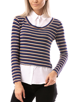 Bluza Dama UnderPoint Gri Negru Albastru Si Maro