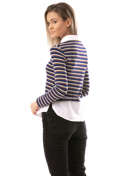 Bluza Dama UnderPoint Gri Negru Albastru Si Maro