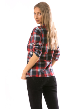 Camasa Dama ChestPocket10 Rosu
