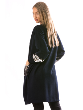 Cardigan Dama HandPey78 Bleumarin