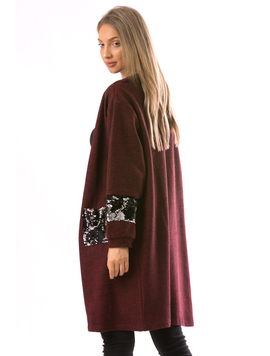 Cardigan Dama HandPey78 Grena