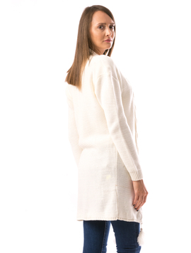Cardigan Dama Zenty80 Alb