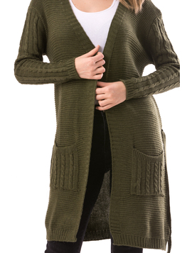 Cardigan Dama Cremsy56 Kaki