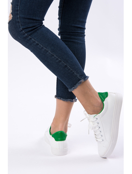 Adidasi Dama Mysterious Alb Si Verde