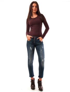 Jeans Dama Boyfriend Wrap It Up Albastru