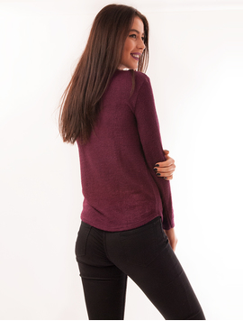 Bluza Dama Cu Bulbi Wonderful Grena 