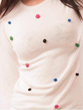 Bluza Dama Cu Bulbi Wonderful Alba 