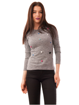 Bluza Dama Cu Bulbi Wonderful Gri