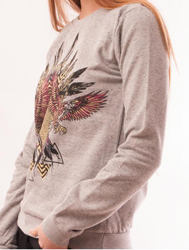 Bluza Dama Cu Pene Adventure Gri