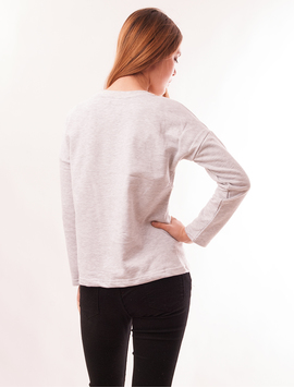 Bluza Dama Cu Frunze Stralucitoare Adventure Gri